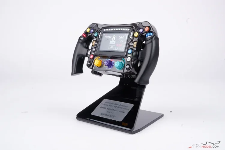 Mercedes W11 (2020) steering wheel, L. Hamilton, 1:2 Minichamps