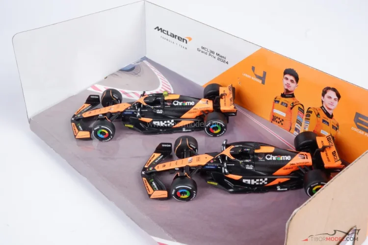 McLaren MCL38 Norris + Piastri (2024), dvojbalenie, 1:43 BBurago McLaren MCL38 Norris + Piastri (2024), dvojbalenie, 1:43 BBurago