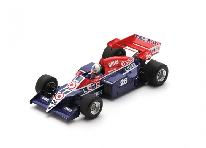 Ligier JS23B - Andrea de Cesaris (1984), VC Evropy, 1:43 Spark