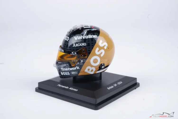 Fernando Alonso 2024 VC Veľkej Británie, Aston Martin prilba, 1:5 Spark
