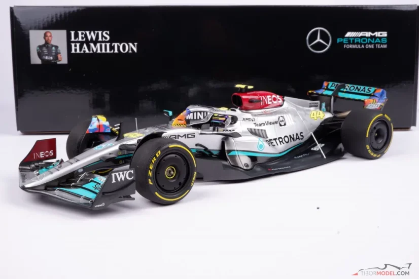 Mercedes W13 - Lewis Hamilton (2022), VC Miami, 1:18 Minichamps