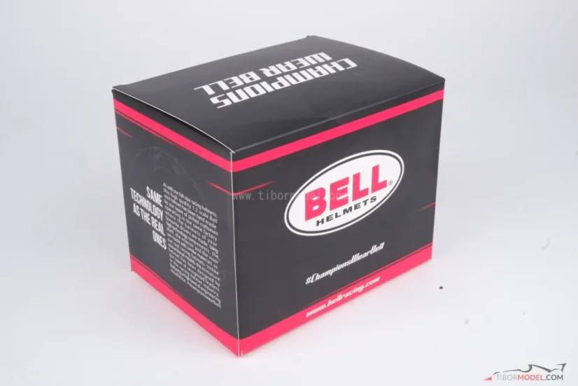 Esteban Ocon 2026 mini helmet, Haas, 1:2 Bell