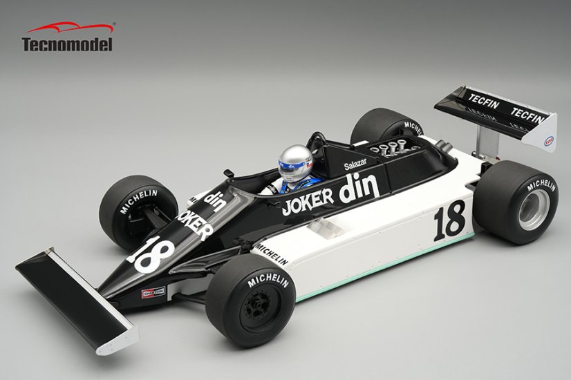 March 811 - Eliseo Salazar (1981), Amerikai Nagydíj, pilótafigurával 1:18 Tecnomodel