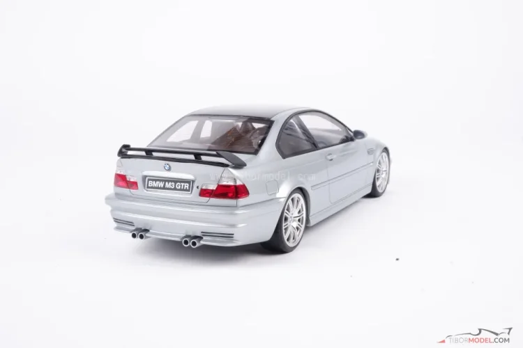 BMW E46 M3 GTR (2001) strieborné, 1:18 Ottomobile