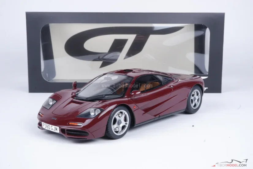 McLaren F1 (1992) burgundi vörös, 1:18 GT Spirit