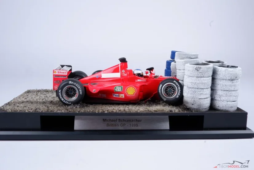 Ferrari F399 - M. Schumacher 1999, nehoda Silverstone, 1:18