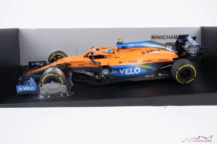 Model car McLaren MCL35 Norris 2020, 1:18 Minichamps | Tibormodel.com