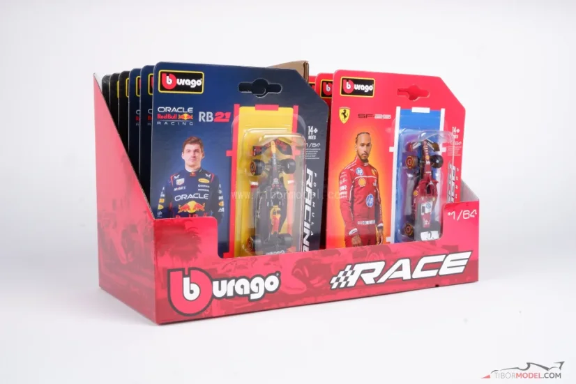 12‑Piece McLaren / Ferrari / Red Bull / Mercedes (2025) Model Set, 1:64 BBurago