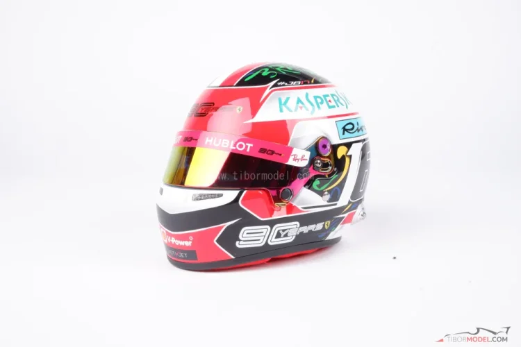 Charles Leclerc 2019 VC USA+Brazília mini prilba, Ferrari, 1:2 Bell
