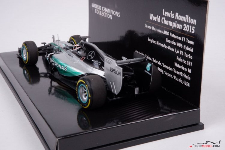 Mercedes W06 - Lewis Hamilton (2015), Világbajnok, 1:43 Minichamps