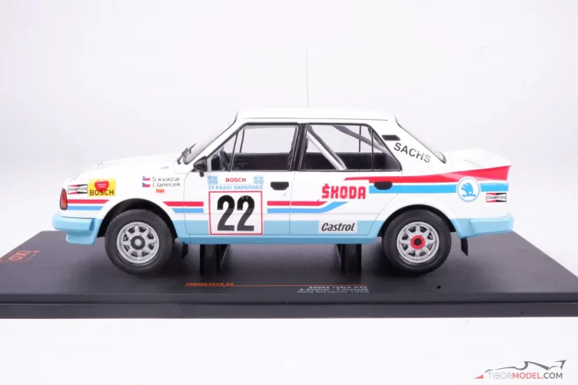 Skoda 130 LR, Kvaizar/Janeček (1986), Akropolisz Rally, 1:18 Ixo