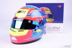 Oscar Piastri 2023 McLaren helmet, 1:2 Bell