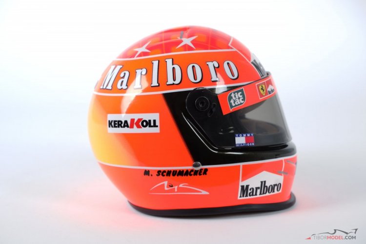 Michael Schumacher Ferrari Marlboro 2000 helmet, world champion, 1:2 Bell