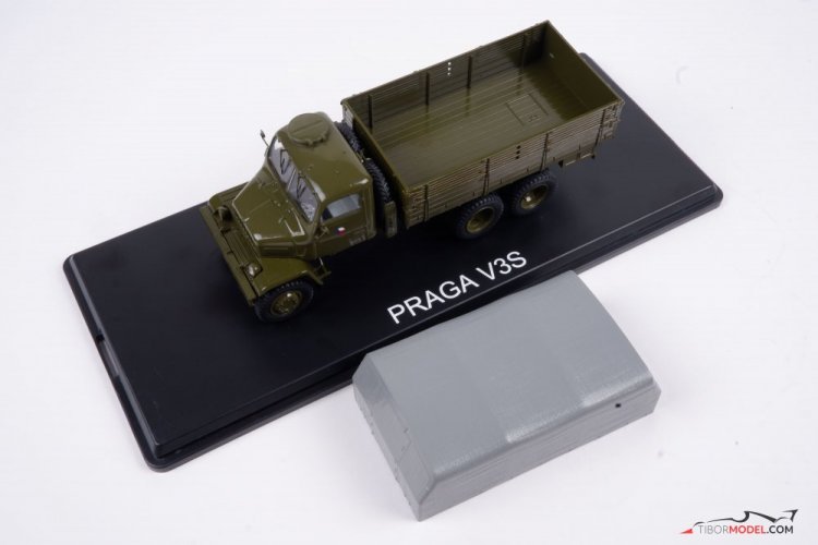 Praga V3S platós ponyvás katonai teherautó, 1:43 Premium ClassiXXs