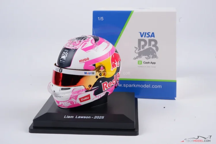 Liam Lawson 2025 Racing Bulls mini prilba, 1:5 Spark