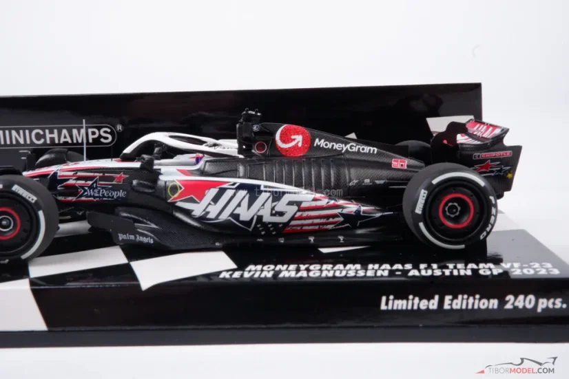 Haas VF-23 - Kevin Magnussen (2023) US GP, 1:43 Minichamps