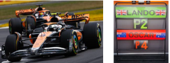 McLaren MCL60 - Lando Norris (2023), 2. helyezett Brit Nagydíj, 1:43 Spark