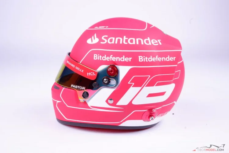 Charles Leclerc 2023 Ferrari helmet, 1:2 Bell