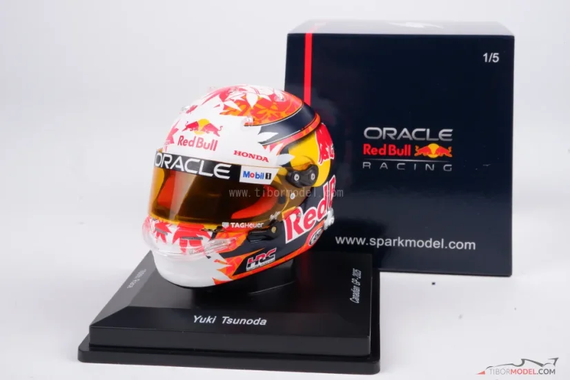 Yuki Tsunoda 2025 mini prilba, Red Bull, 1:5 Spark