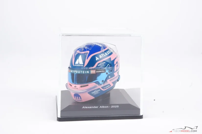 Alexander Albon 2025 mini prilba, Williams, 1:5 Spark