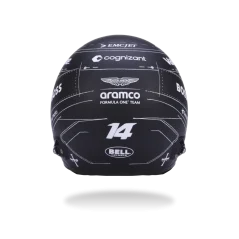 Fernando Alonso 2026 Spanish GP, Aston Martin helmet, 1:2 Bell