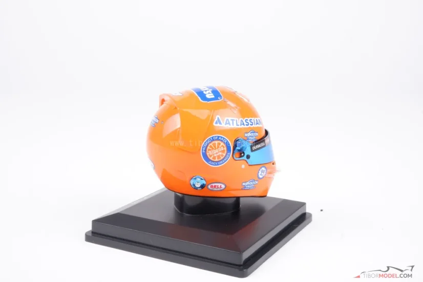 Alex Albon 2025 Miami Nagydíj mini sisak, Williams Racing, 1:5 Spark