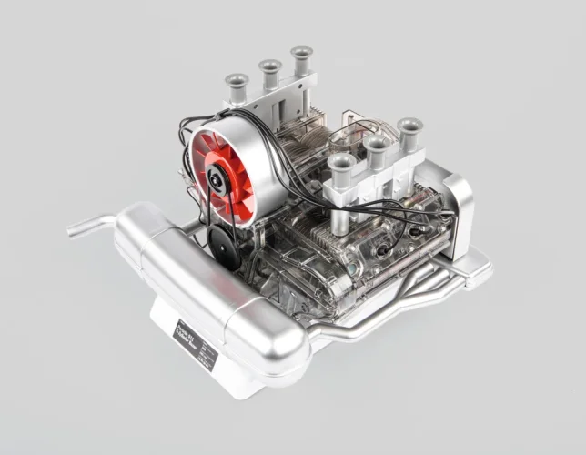 Porsche 911 boxermotor - működő motor makett készlet 1:3 méretarányban
