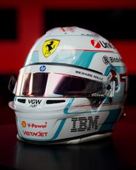 Charles Leclerc 2025 Monaco GP mini helmet, Ferrari, 1:5 Looksmart