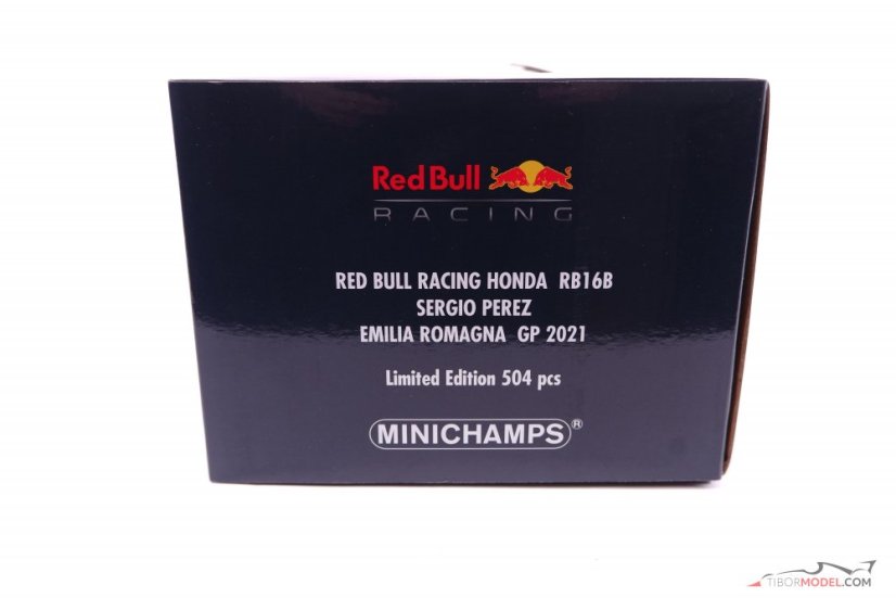 Red Bull RB16b - S. Perez (2021), Emilia Romagna Nagydíj, 1:18 Minichamps