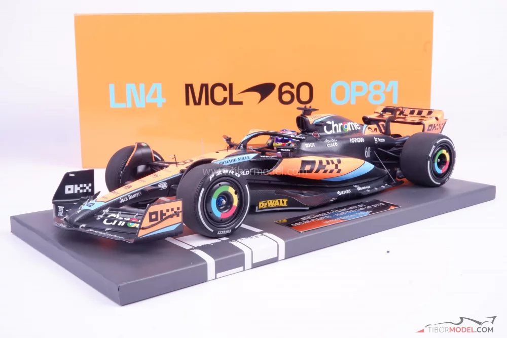 Model car McLaren MCL60 Piastri 2023, 1:18 Minichamps