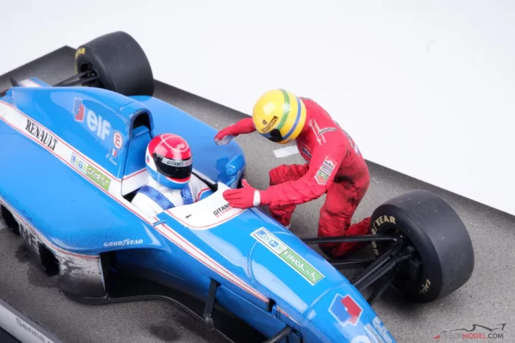 Ligier JS37 - Comas - Senna 1992, baleset Belgium, 1:18