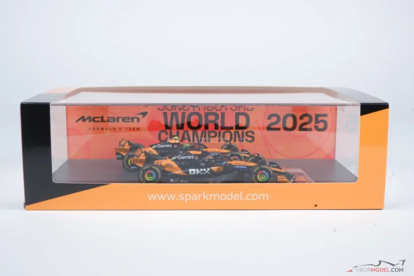 McLaren MCL39 - Oscar Piastri, Lando Norris (2025), Constructors champion, 1:43 Spark