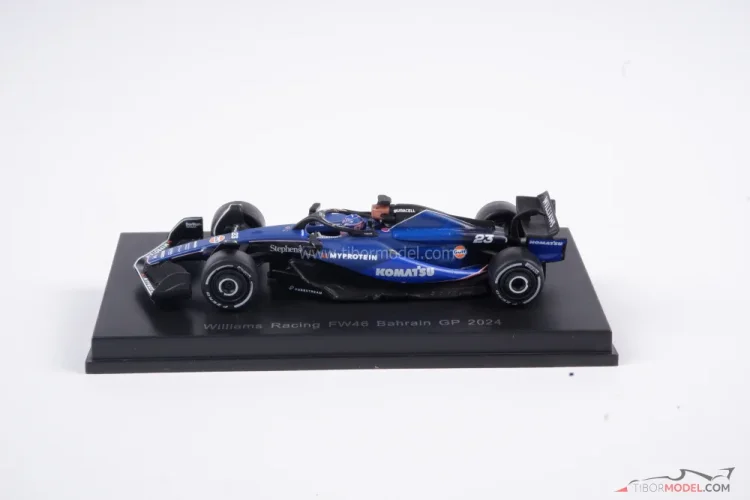 Williams FW46 2024 USA GP A. Albon in 1:43 scale w/ pit board