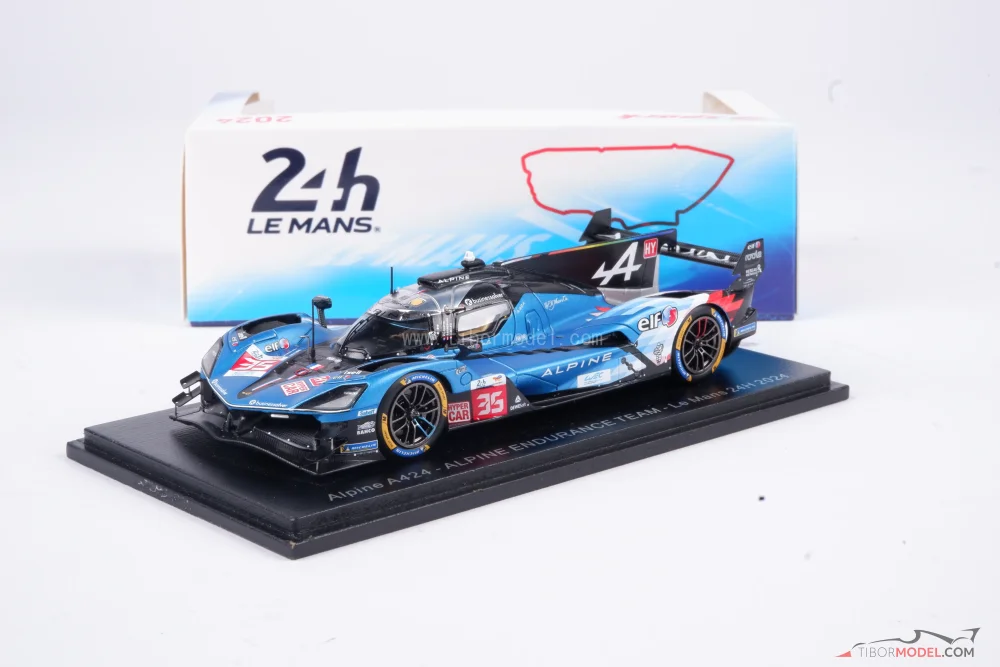 1/43 Alpine A424 #36 2024年ルマン24時間レース Model Alpine A424, #36 LeMans 2024, 1:18 Spark | Tibormodel.com