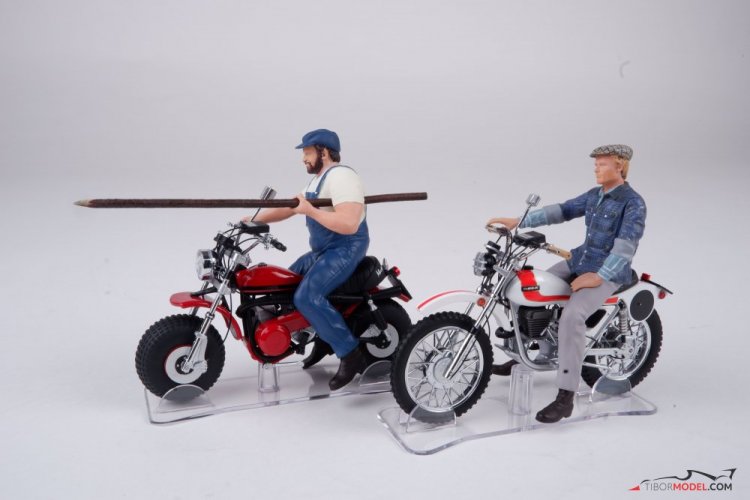 Bud Spencer and T. Hill on motobikes , 1:18 Laudoracing