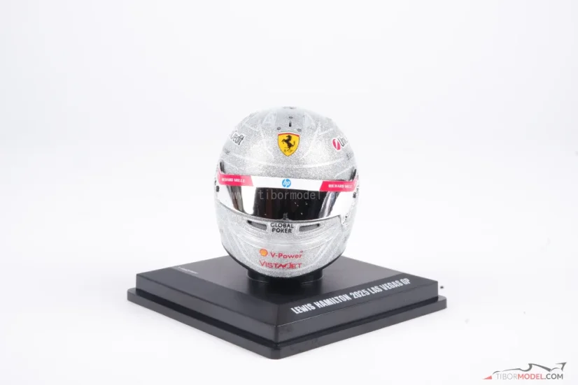 Lewis Hamilton 2025 Las Vegas Nagydíj mini sisak, Ferrari, 1:5 Looksmart