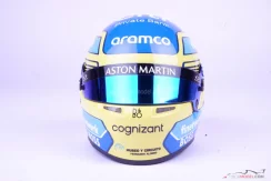 Fernando Alonso 2024 Aston Martin helmet, 1:2 Bell