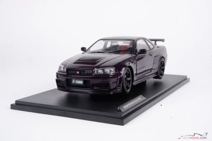 Nissan Skyline GT-R (1999) fialový, 1:18 Solido