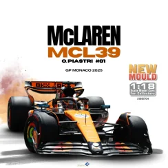 McLaren MCL39 - Oscar Piastri (2025), Monaco GP, 1:18 Solido