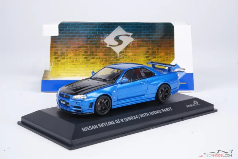 Nissan Skyline GT-R R34 (1998) blue, 1:43 Solido