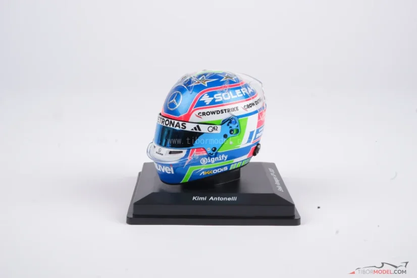 Kimi Antonelli 2025 Imola mini helmet, Mercedes, 1:5 Spark