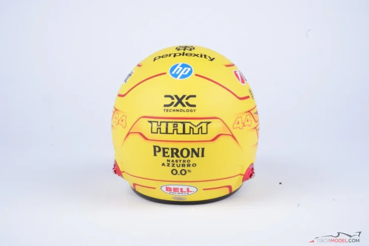 Lewis Hamilton 2025 Ferrari mini prilba, 1:2 Bell