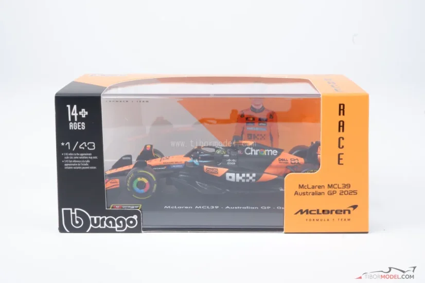 McLaren MCL39 - Oscar Piastri (2025), 1:43 BBurago Signature