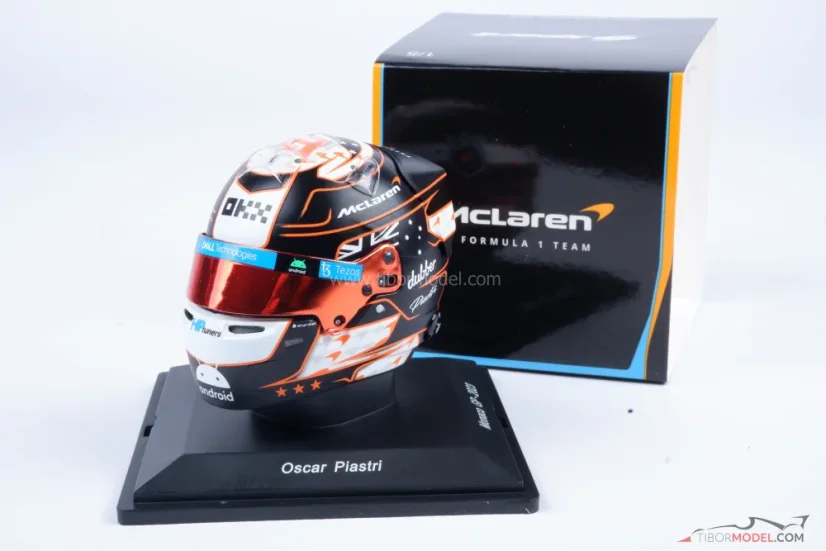 Oscar Piastri 2023, GP Monaco McLaren helmet, 1:5 Spark