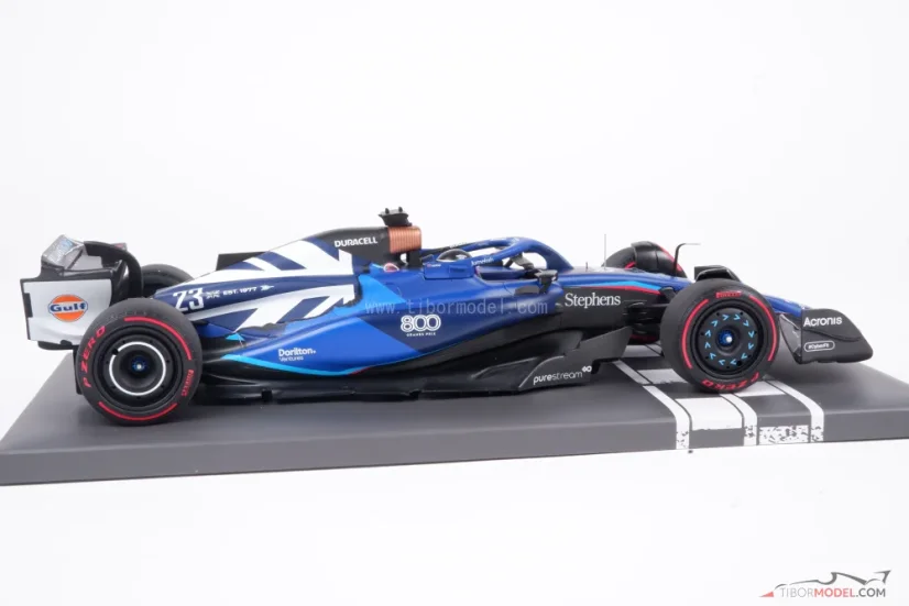 Williams FW45 - Alex Albon (2023), 800. preteky Silverstone, 1:18 Minichamps