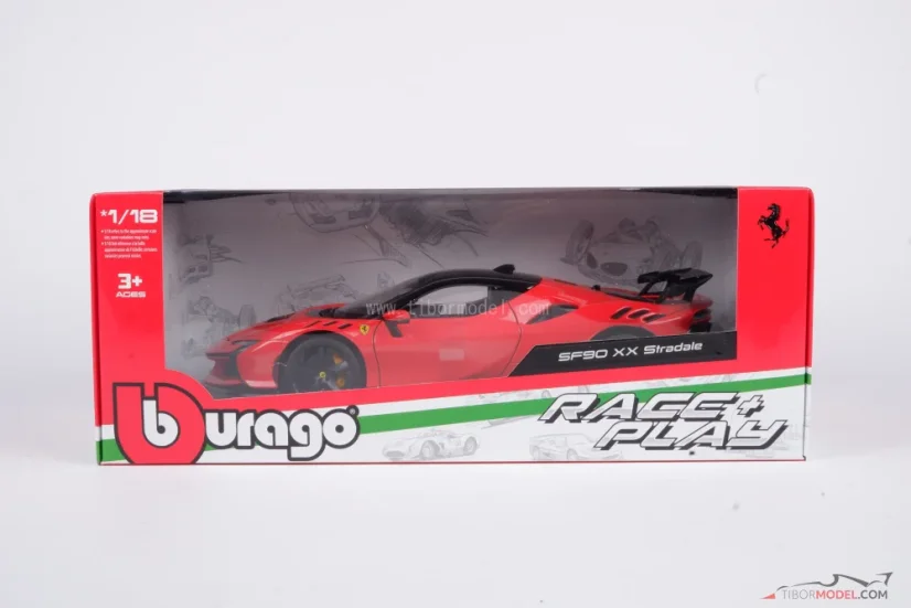 Ferrari SF90XX Stradale (2024) piros, 1:18 Bburago