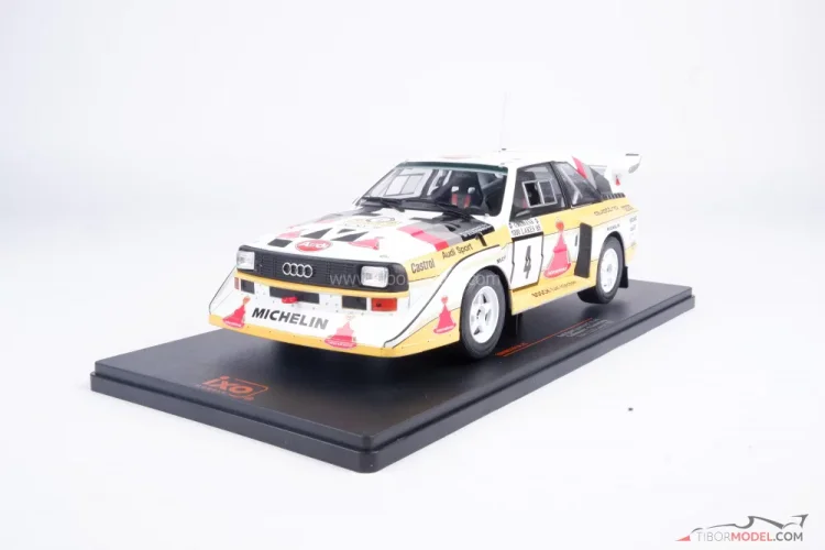 Audi Quattro S1 - Blomgvist/ Cederberg (1985), Rally 1000 jazier, 1:18 Ixo