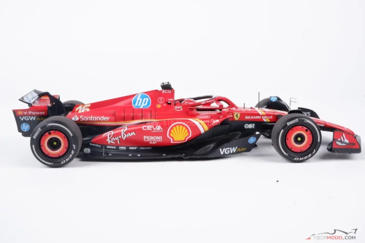 Model car Ferrari SF-24 Leclerc 2024 Monaco, BBR | Tibormodel.com