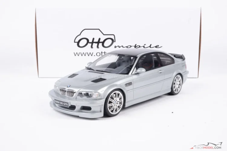 BMW E46 M3 GTR (2001) strieborné, 1:18 Ottomobile