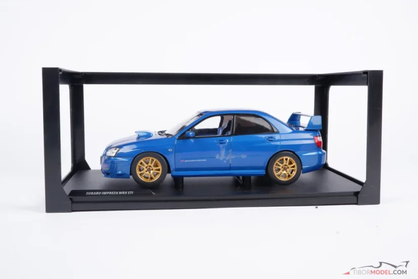 Subaru Impreza WRX STi (2003) modré, 1:18 Solido